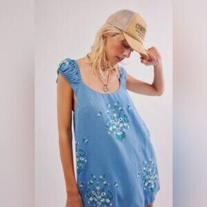 Free People Wildflower Embroidered Dress